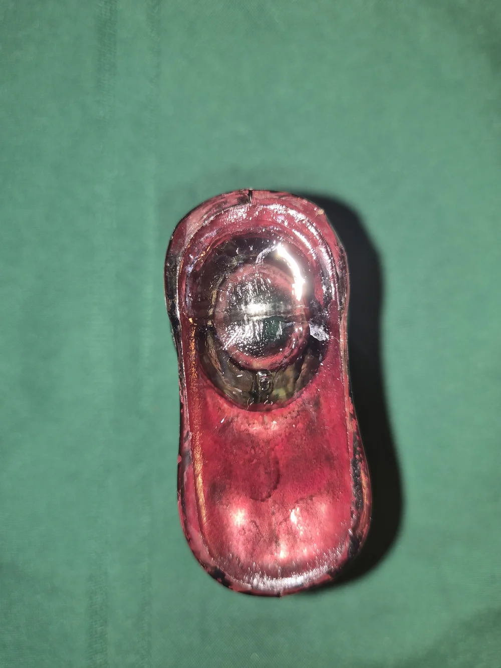 vintage glass candy container